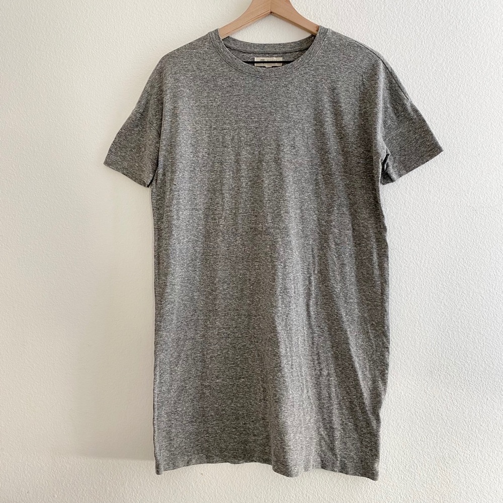 Madewell Oversized Gray Tshirt Tee Dress